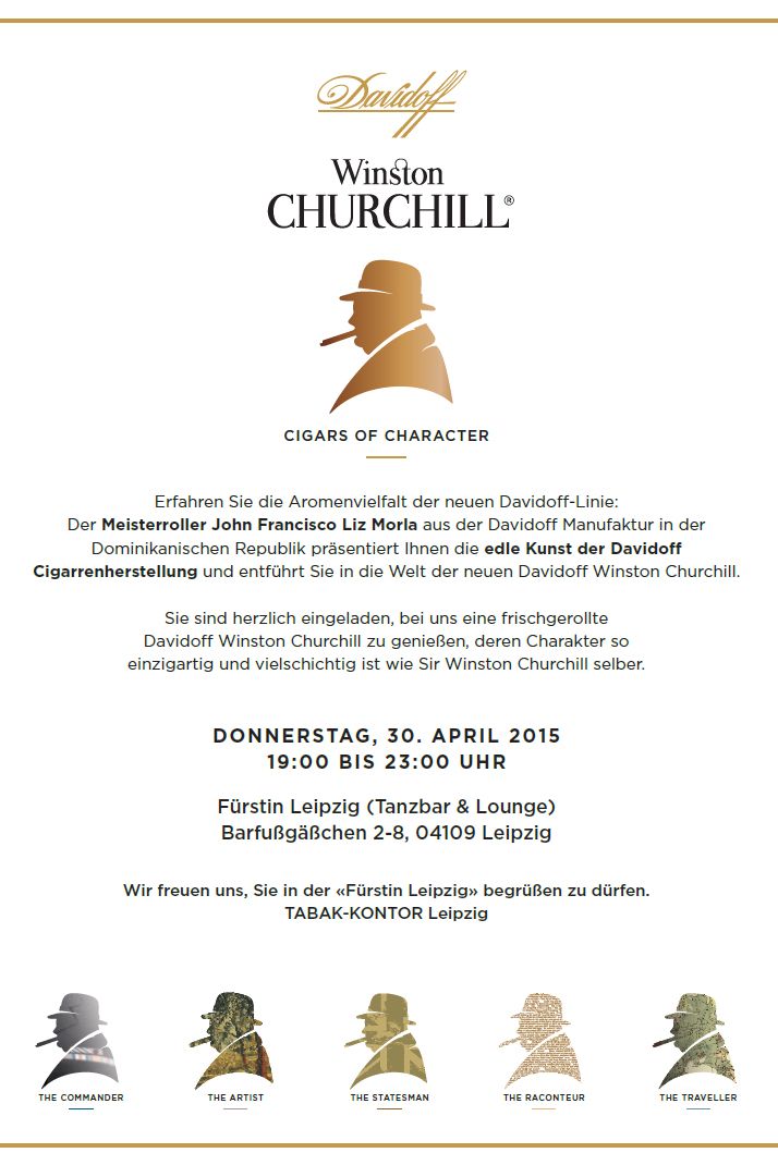 Davidoff-Zigarrenrollung am 30. April 2015 in der FÜRSTIN