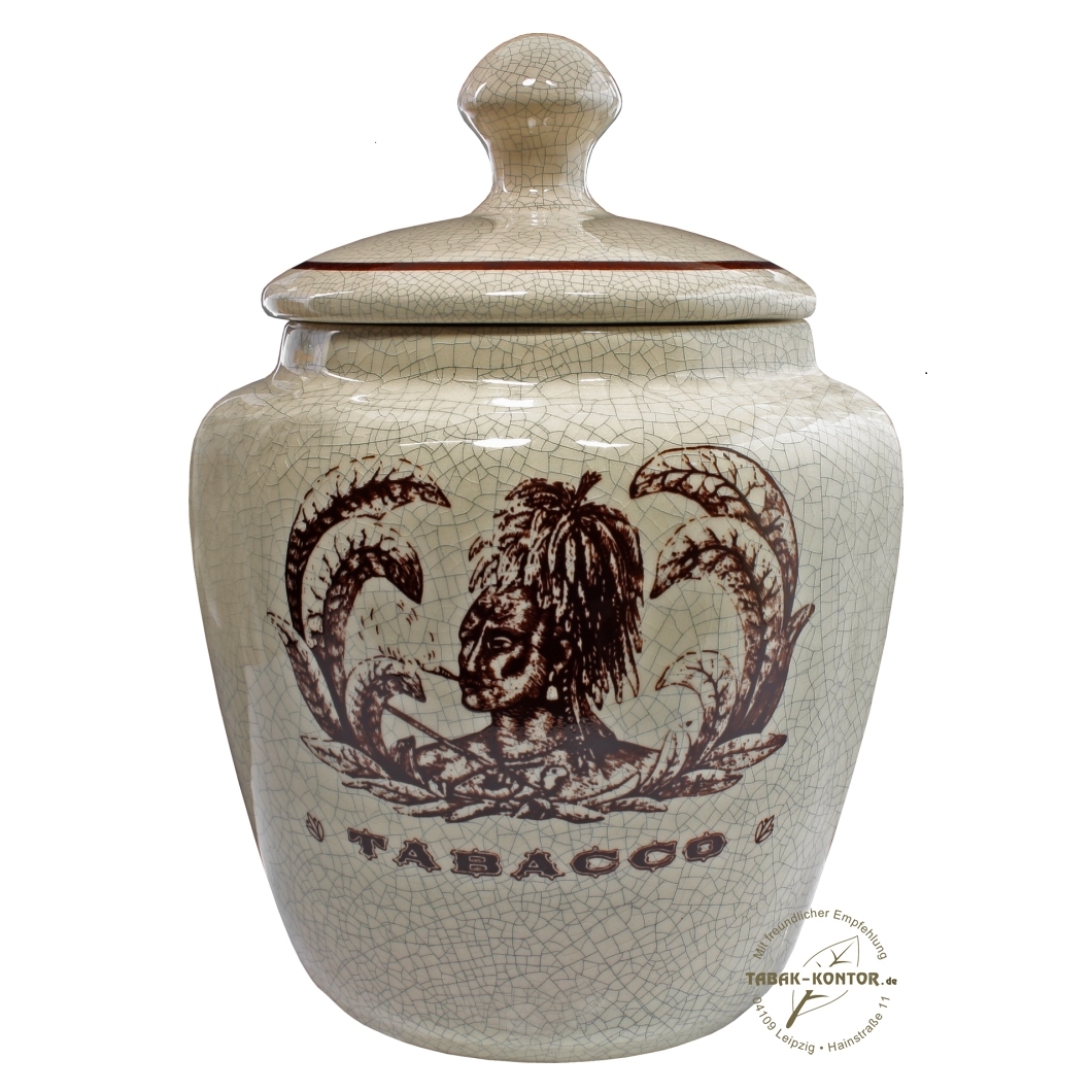 Savinelli Tabaktopf TOBACCO JAR INDIAN Keramik Craquelé